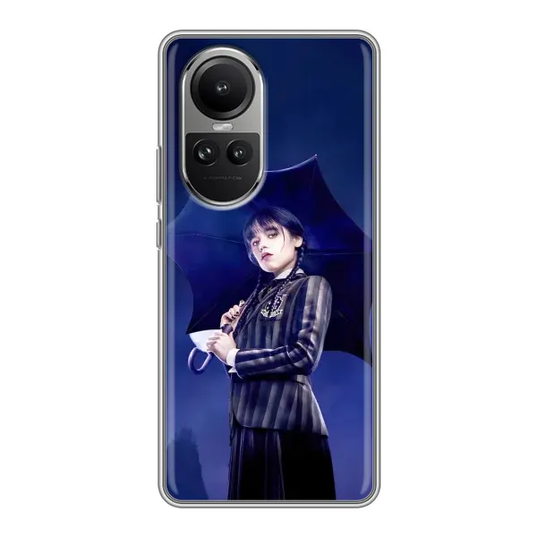 Чехол с рисунком «Уэнсдей с зонтом» для OPPO Reno 10 Чехол с рисунком «Уэнсдей с зонтом» для OPPO Reno 10