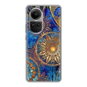 Чехлы со смыслом для Oppo Reno 10 (Золотые узоры)