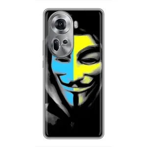 Чехол с Украинской символикой на Оппо Рено 11 (5G) (Анонимус патриот)