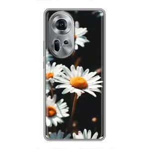 Чохол з ромашками на Oppo Reno 11 5G (Білі ромашки)