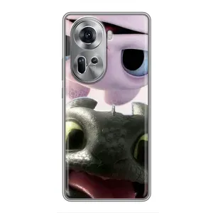 Чехол дракон Беззубик для Oppo Reno 11 5G (Беззубик и Дневная Злость)