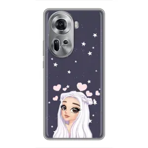 Чохол Стильні дівчата на Oppo Reno 11 5G (Дівчина та серця)