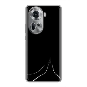 Чехол с картинками на черном фоне для Oppo Reno 11 5G (Дорога)