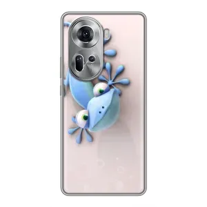 Чехлы с изображением разных животных для Oppo Reno 11 5G (Геккон)