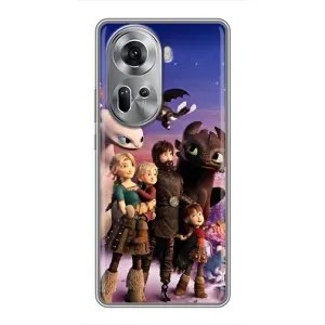 Чехол дракон Беззубик для Oppo Reno 11 5G (Герои дракона)