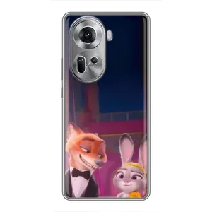 Силиконовый чехол с принтом Зоотрополіс для Oppo Reno 11 5G (Главные герои)