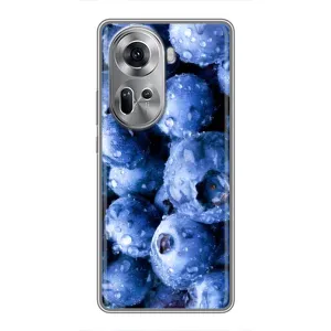 Чехол с изображением вкусной еды для Oppo Reno 11 5G (Голубика)