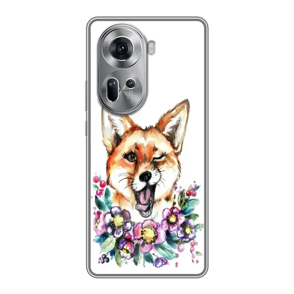 Чехол с рисунком «Хитрая лиса» для OPPO Reno 11 5G Чехол с рисунком «Хитрая лиса» для OPPO Reno 11 5G