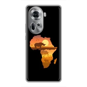 Летний Чехол на Oppo Reno 11 5G (Карта)