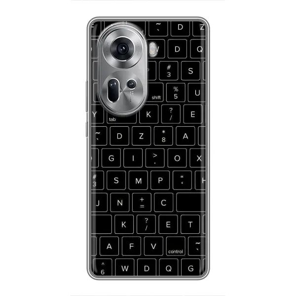Чехол с рисунком «Клавиатура» для OPPO Reno 11 5G Чехол с рисунком «Клавиатура» для OPPO Reno 11 5G