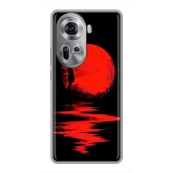 Чехол с рисунком «Красный Закат» для OPPO Reno 11 5G Чехол с рисунком «Красный Закат» для OPPO Reno 11 5G