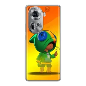 Чохол Бравл Старс для Oppo Reno 11 5G (LEON в кофті)