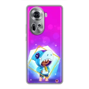 Чохол Бравл Старс для Oppo Reno 11 5G (Леон у костюмі Акули)