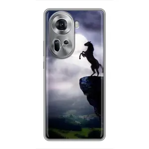 Чехлы с изображением разных животных для Oppo Reno 11 5G (Лошадь)