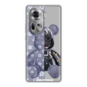Силиконовый чехол для Oppo Reno 11 5G (Медведь Louis Vuitton)