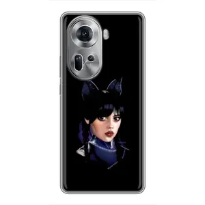 Чехлы с принтом Уэнсдей на Oppo Reno 11 5G (Милая Уэнсдей)