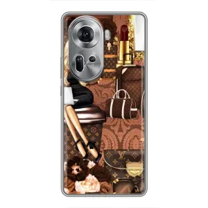 Чехол Стиль Louis Vuitton на Oppo Reno 11 5G (Мода Луи Виттон)