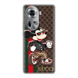 Чехлы Бренд GUCCI для Oppo Reno 11 5G (Маус Гуччи)