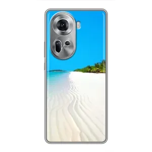 Летний Чехол на Oppo Reno 11 5G (Море песок)