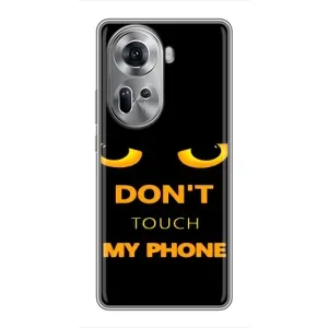 Чехол с Прикольным принтом на Oppo Reno 11 5G (Не трогай мой телефон)