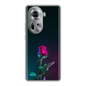 Чохли з принтом Троянд для Oppo Reno 11 5G (Нічна троянда)