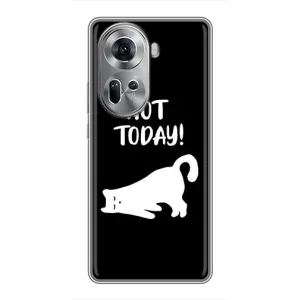 Бампер с изображением Котиков для Оппо Рено 11 (5G) (Not Today)