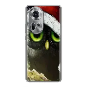 Чехлы с принтом СОВЫ для Oppo Reno 11 5G (Новогодняя Сова)