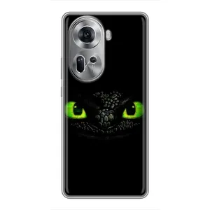 Чехол дракон Беззубик для Oppo Reno 11 5G (Глаза Беззубика)