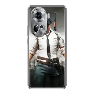 Чохол з картинкою "Герой Pubg" на Oppo Reno 11 5G (Пабг)