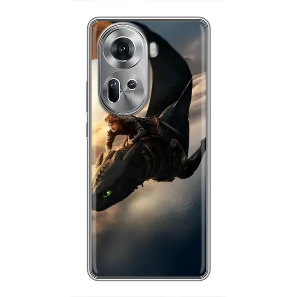 Чехол с рисунком «Полет Беззубика» для OPPO Reno 11 5G