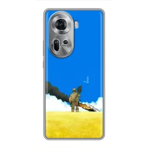 Чехлы на военную тематику для Oppo Reno 11 5G (Попадание)