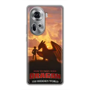 Чехол дракон Беззубик для Oppo Reno 11 5G (Постер Беззубика)