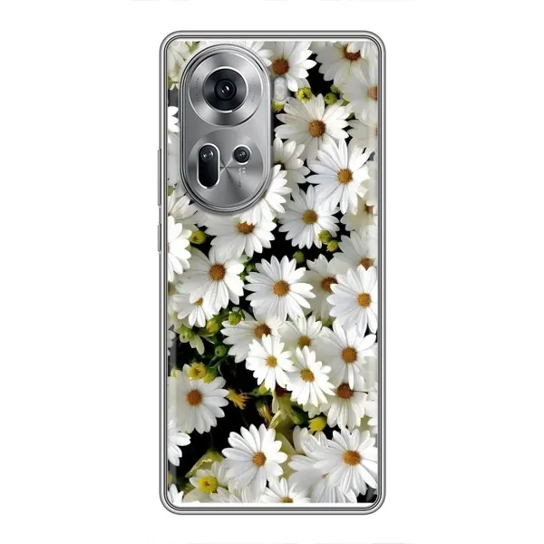 Чехол с рисунком «Рамка в ромашках» для OPPO Reno 11 5G Чехол с рисунком «Рамка в ромашках» для OPPO Reno 11 5G