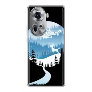 Силіконовий бампер на різдво для Oppo Reno 11 5G (Різдвяний Олень)