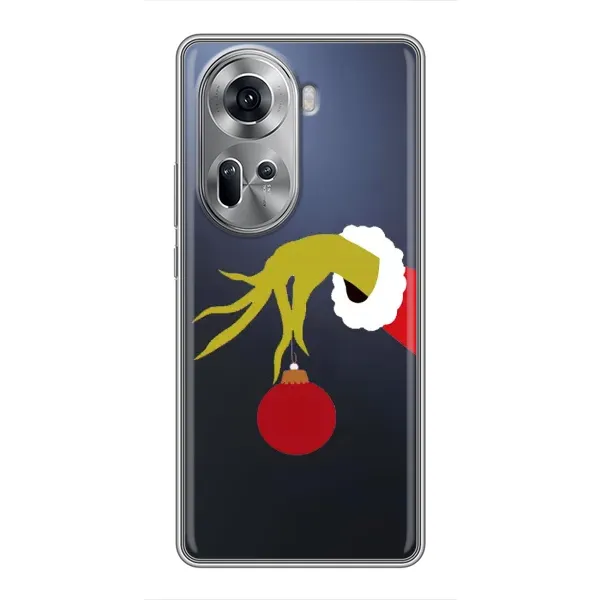 Чехол с рисунком «Рука Гринча» для OPPO Reno 11 5G Чехол с рисунком «Рука Гринча» для OPPO Reno 11 5G