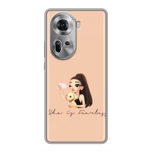 Силіконовый Чохол на Oppo Reno 11 5G з картинкой Модных девушек (З собакою)