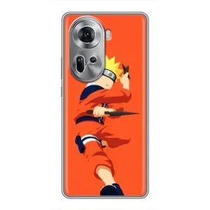 Чехлы с принтом Наруто на Oppo Reno 11 5G (Силуэт Наруто)