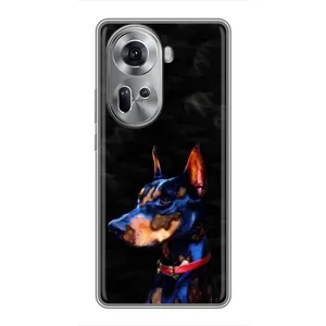 Бампер для Oppo Reno 11 5G с картинкой "Песики" (Собака Мопс)