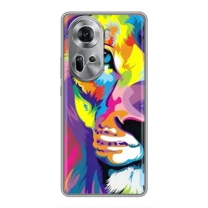 Чехол с картинкой на Oppo Reno 11 5G (Яркий Лев)