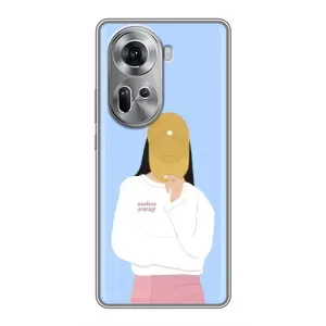 Силіконовый Чохол на Oppo Reno 11 5G з картинкой Модных девушек (Жовта кепка)