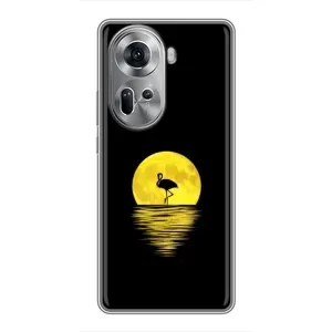 Летний Чехол на Oppo Reno 11 5G (Желтый Закат)