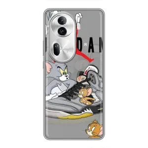 Силиконовый Чехол Nike Air Jordan на Оппо Рено 11 Про (5G) (Air Jordan)