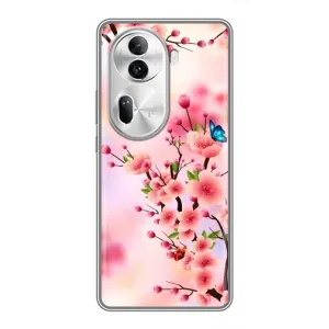 Чехол с принтом САКУРЫ на Oppo Reno 11 Pro 5G (Бабочки на сакуре)