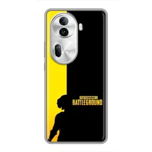 Чохол (TPU) з картинкою "Лого Пабг" на Оппо Рено 11 Про (5G) (Battlegrounds)
