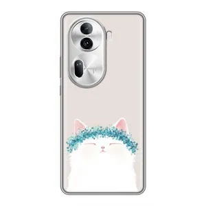 Чохол на тематику: Коти для OPPO Reno 11 Pro 5G (Білий котик)