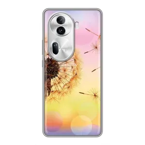 Силиконовый Чехол с одуванчиками на Oppo Reno 11 Pro 5G (Цветок-одуванчик)