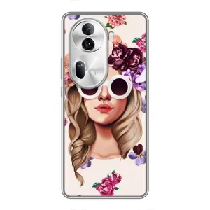 Чехол с картинкой Модные Девчонки Oppo Reno 11 Pro 5G (Девушка в очках)