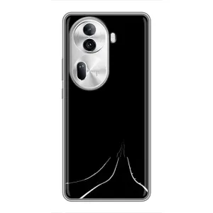 Чехол с картинками на черном фоне для Oppo Reno 11 Pro 5G (Дорога)