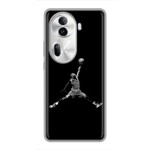 Силиконовый Чехол Nike Air Jordan на Оппо Рено 11 Про (5G) (Джордан)