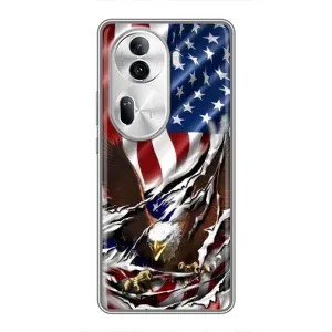 Чехол Флаг USA для Oppo Reno 11 Pro 5G (Флаг USA)